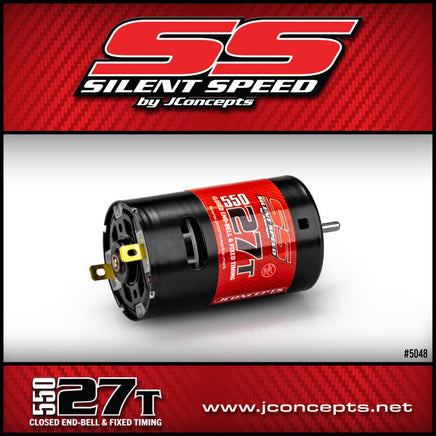 J Concepts - Silent Speed, 550 Motor 27T, Fits TRX4 & Other 550 Based Motor Crawlers - Hobby Recreation Products