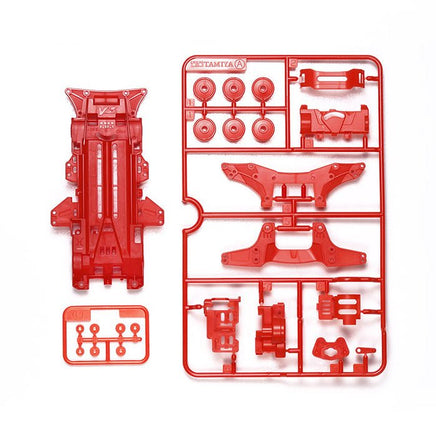 Tamiya - JR Mini 4WD VZ Chassis Set (Red) - Hobby Recreation Products
