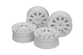 Tamiya - TH 10-Spoke Wheels, White, 24mm Width, Offset 0 - Hobby Recreation Products