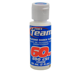 Team Associated - 60Wt Silicone Shock Oil, 2 Oz - Hobby Recreation Products