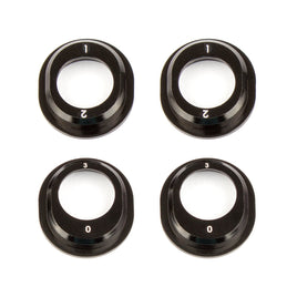 Team Associated - Aluminum Differential Height Inserts, for B6.1, Black - Hobby Recreation Products