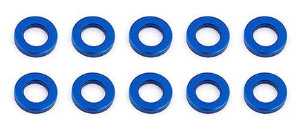 Team Associated - Ballstud Washers, 5.5 x 1.0mm, Blue Aluminum (10) - Hobby Recreation Products