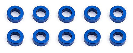 Team Associated - Ballstud Washers, 5.5 x 2.0mm, Blue Aluminum (10) - Hobby Recreation Products