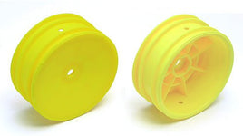 Team Associated - Buggy Front Hex Wheel, Yellow (B4.1/B44.1) - Hobby Recreation Products