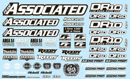 Team Associated - DR10 Decal Sheet - Hobby Recreation Products