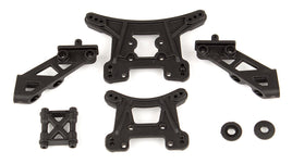 Team Associated - Front and Rear Shock Towers & Wing Mounts, for Reflex 14T or 14B - Hobby Recreation Products