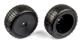 Team Associated - Front Narrow Mini Pin Tires, Mounted, for Reflex 14T or 14B - Hobby Recreation Products