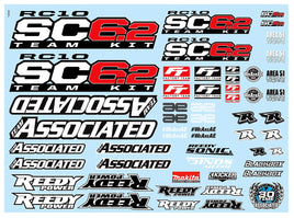 Team Associated - RC10SC6.2 Decal Sheet - Hobby Recreation Products