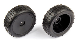 Team Associated - Rear Wide Mini Pin Tires, Mounted, for Reflex 14T or 14B - Hobby Recreation Products