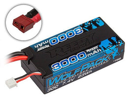 Team Associated - Reedy Wolfpack LiPo 3000mAh 30C 7.4V Shorty Pack, T-Plug - Hobby Recreation Products