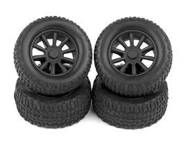Team Associated - SC28 Wheels and Tires, Mounted - Hobby Recreation Products