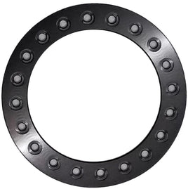 Team KNK - 1.9 Aluminum Beadlock Ring Style 11 Black - Hobby Recreation Products