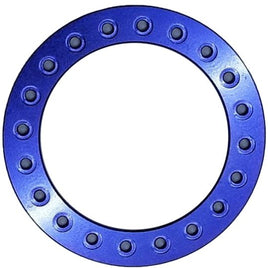 Team KNK - 1.9 Aluminum Beadlock Ring Style 11 Blue - Hobby Recreation Products