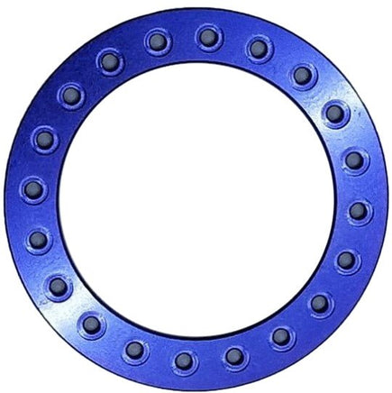 Team KNK - 1.9 Aluminum Beadlock Ring Style 11 Blue - Hobby Recreation Products