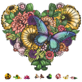 ZCPFH200-Flower-Heart-Wooden-Puzzle
