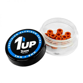 1UP Racing - 3x6x3mm Precision Aluminum Shims, Orange, (12 pcs) - Hobby Recreation Products