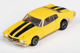 AFX Racing - 1971 Chevelle 454 - Yellow HO Scale Slot Car - Hobby Recreation Products