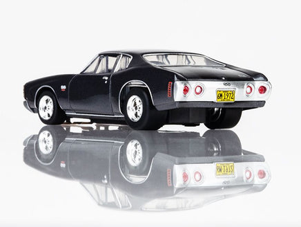 AFX Racing - 1972 SS454 Dusk Gray Metallic with Black Rally Stripes HO Scale Slot Car - Hobby Recreation Products