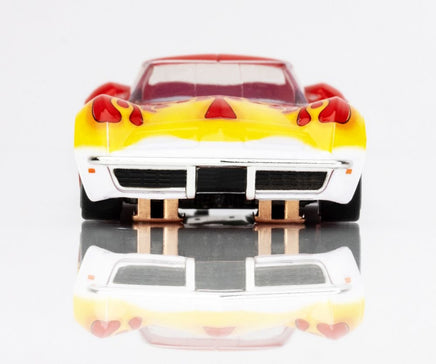 AFX Racing - Corvette 1970 Red/Yellow Wildfire HO Scale Slot Car - Hobby Recreation Products
