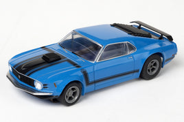 AFX Racing - Mustang Boss 302, Blue, HO Scale Slot Car - Hobby Recreation Products