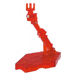 Bandai - Action Base 2 Display Stand for 1/144 Models, Clear Red - Hobby Recreation Products