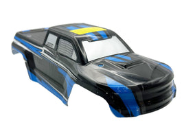BlackZon - Slyder MT Body, Black with Blue Trim - Hobby Recreation Products