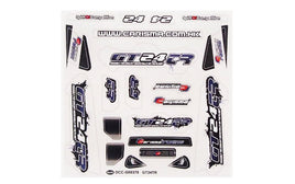 Carisma - GT24TR Truggy Sticker Sheet - Hobby Recreation Products