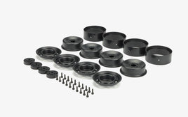 Carisma - SCA-1E 1.9 Black Plastic Beadlock Wheel Set (4) - Hobby Recreation Products