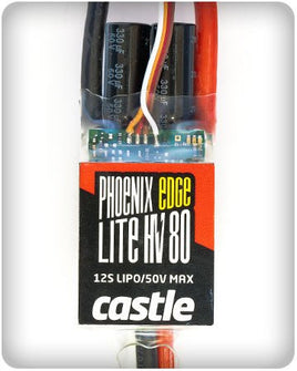 Castle Creations - Phoenix Edge Lite High Voltage 80 Amp ESC, 12S/50.4v, w/ No BEC - Hobby Recreation Products
