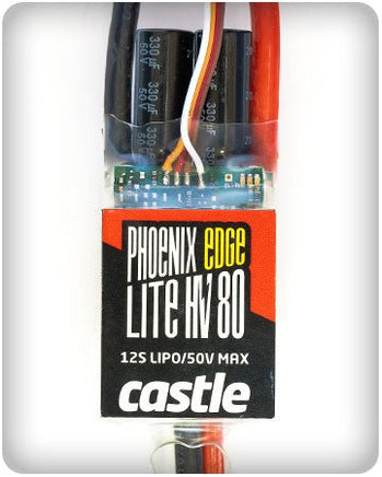 Castle Creations - Phoenix Edge Lite High Voltage 80 Amp ESC, 12S/50.4v, w/ No BEC - Hobby Recreation Products