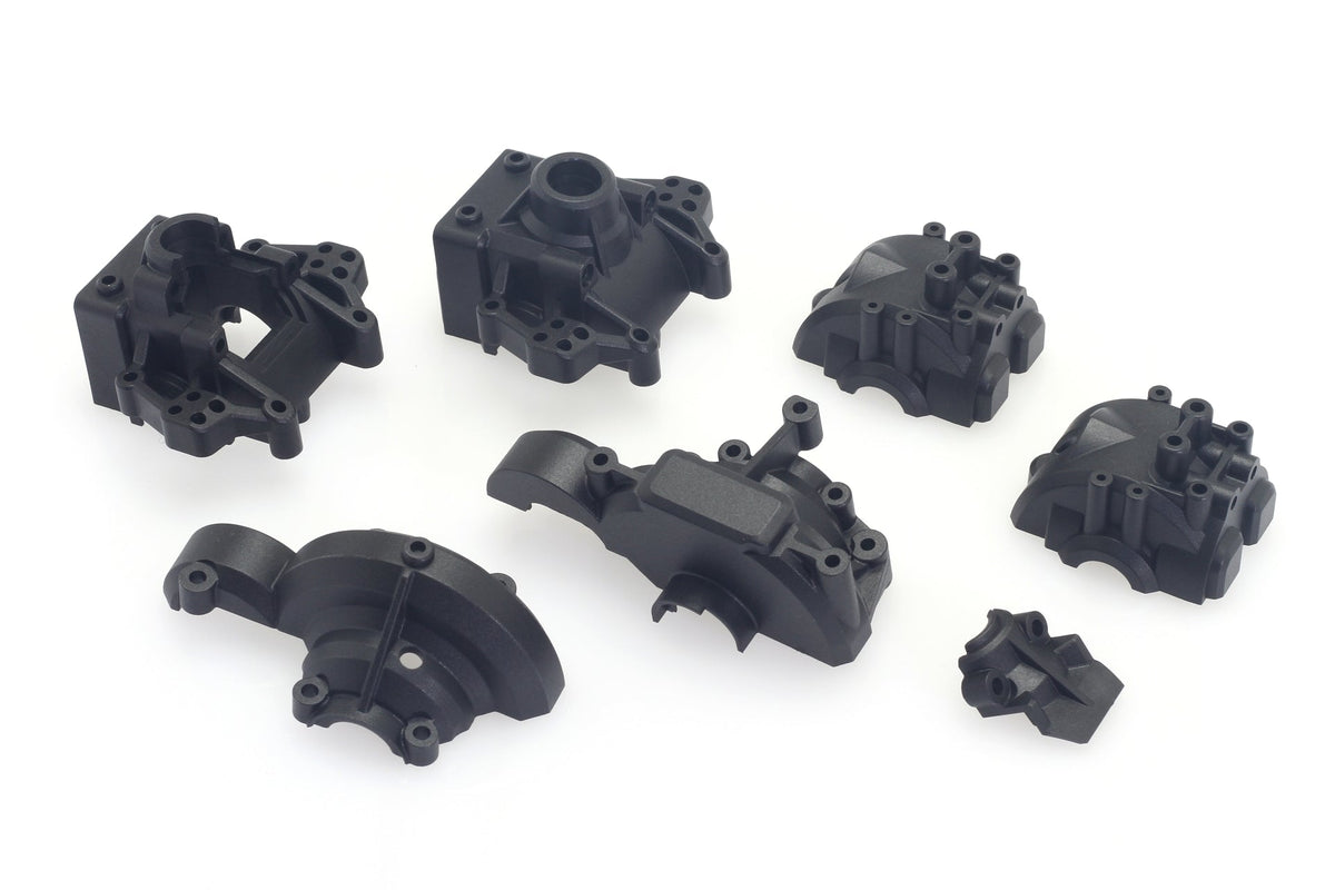 RCAWD 85g Portal Axle Housing Set For HobbyPlus CR-18P 1/18 Arktos 6x6 - Front, Center, Rear (Silver)