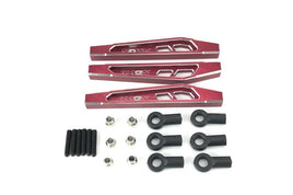 CEN Racing - KAOS CNC Aluminum Front Upper & Lower Suspension Links (69mm, Red) (3pcs), F450 - Hobby Recreation Products