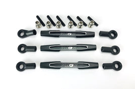 CEN Racing - KAOS CNC Aluminum Panhard Bar & Steering Tie Rod (57mm, Black) (3pcs) F450 - Hobby Recreation Products