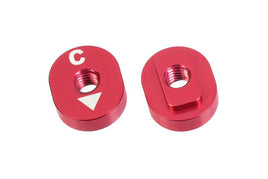 Corally - Aluminum Eccentric Camber Nut - C - 0 Degree - 2.0 Degree - 2 pcs - Hobby Recreation Products