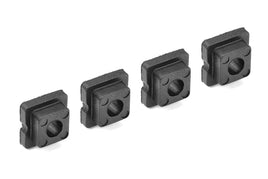 Corally - Bushings Set - For 4mm Shock Tower - Through hole - 0 Deg - Composite - 4pcs - Hobby Recreation Products