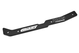 Corally - Chassis Stiffener - XTR - Center - Swiss Made 7075 T6 Aluminum - 3mm - Hard Anodized - Black - Hobby Recreation Products