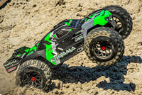 Corally - Kagama XP 6S Monster Truck, Roller Chassis Version, Green - Hobby Recreation Products