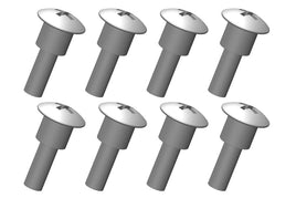 Corally - Shoulder Screws - Steel - 8 pcs: Mammoth, Moxoo, Triton - Hobby Recreation Products