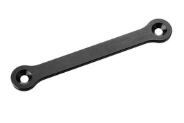 Corally - Steering Rack - Dual Stiffener - Swiss Made 7075 T6 Aluminum - 2mm - Hard Anodized - Black - Hobby Recreation Products
