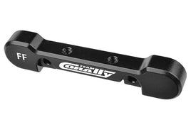 Corally - Suspension Arm Mount HD, Front-Front, 8mm, Aluminum, Black - Hobby Recreation Products