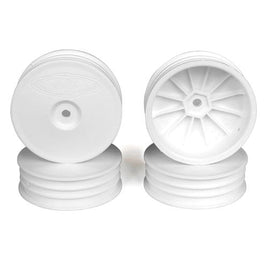 DE Racing - Slim Speedline Buggy Wheels, Front, White, for TLR 22 3.0/4.0 (4pcs) - Hobby Recreation Products