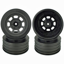 DE Racing - Speedway Short Course Wheels, for Traxxas Slash Front, Black, 19mm Backspacing (4pcs) - Hobby Recreation Products