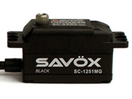 Discontinued - Use SAVSC1251MGP-BE - Savox - BLACK EDITION LOW PROFILE DIGITAL SERVO .09/125 @ 6.0V - Hobby Recreation Products