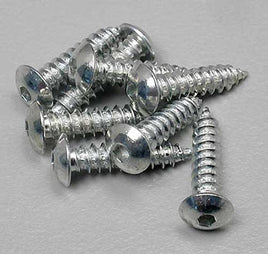 Dubro Products - #4x1/2" Button Head Sheet Metal Screws, 8pc - Hobby Recreation Products