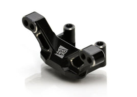 Exotek Racing - 22S HD Front Camber Block, 7075 Black with Silver - Hobby Recreation Products