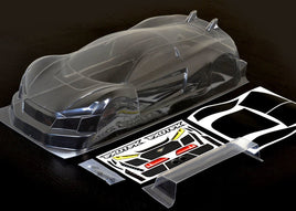 Exotek Racing - R TEK 1/10 USGT Race Body, Clear Lexan with Wing - Hobby Recreation Products