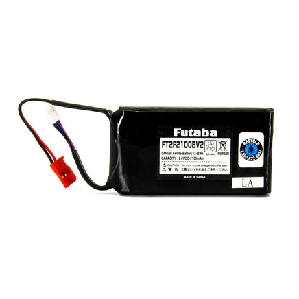 Futaba - 2100mAh LiFe Transmitter Battery 6.6V (2-Cell) - Hobby Recreation Products