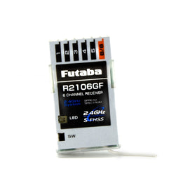 Futaba - R2106GF 2.4GHz S-FHSS 6-Channel Micro Receiver - Hobby Recreation Products