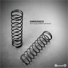 Gmade - Shock Spring 19X68mm Soft Green (2) - Hobby Recreation Products