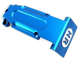 Hot Racing - Aluminum Rear Skid Plate, (Blue) for Traxxas Revo and Slayer - Hobby Recreation Products